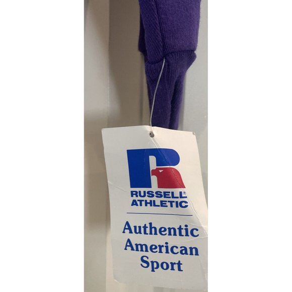 Vintage 1990’s Russell Sweatshirt Crewneck Sz Youth Large Purple NWT Dead stock - Picture 5 of 5
